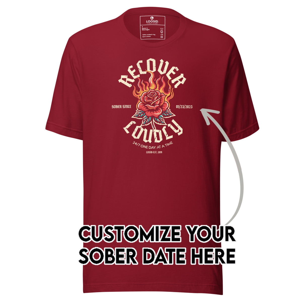 Sober T Shirt | Women's Recover Loudly