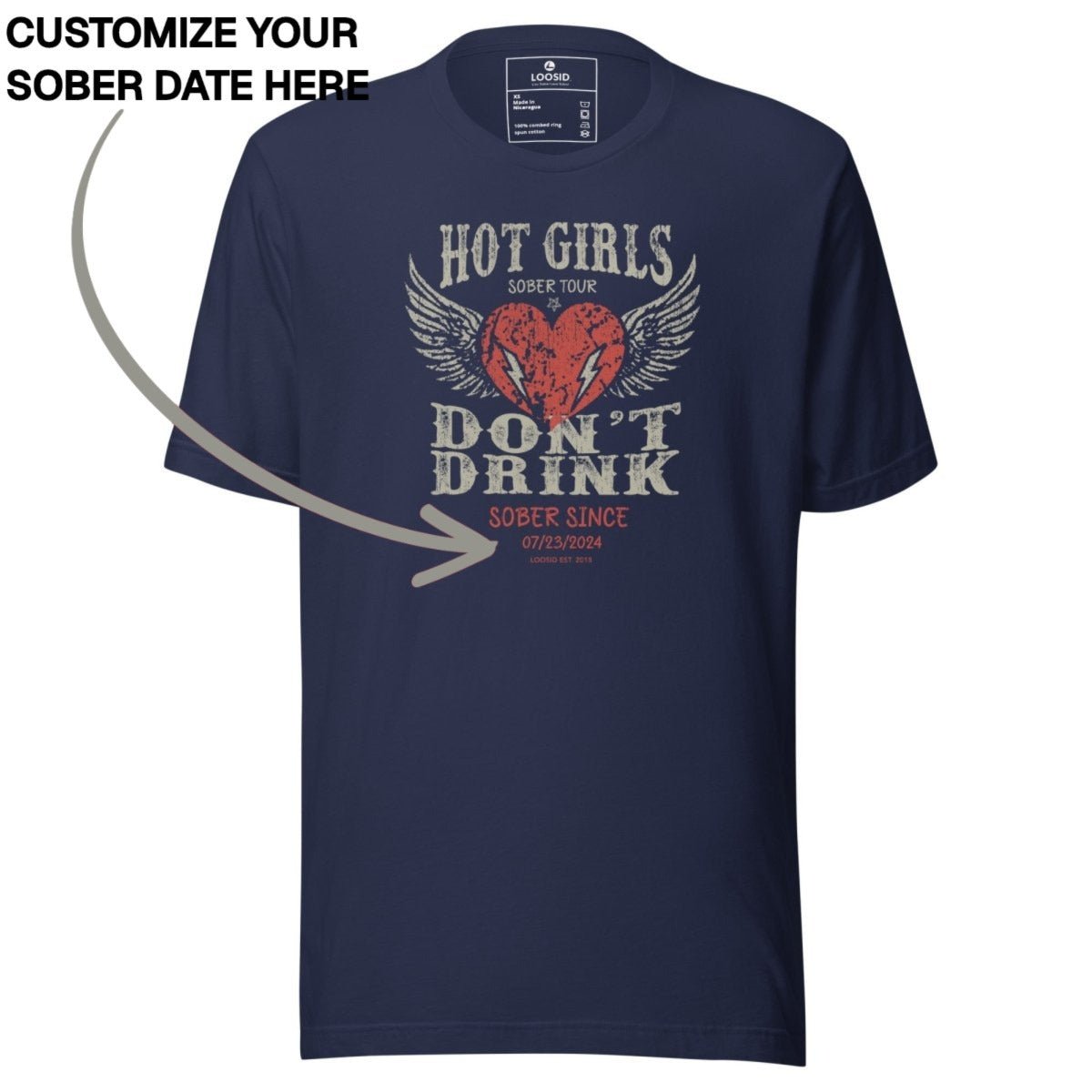 Sober T Shirt | Women's Hot Girls Don't Drink