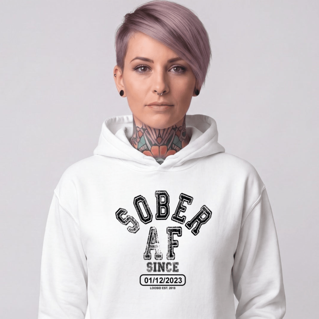Recovery Hoodie | Women's Sober AF Collegiate