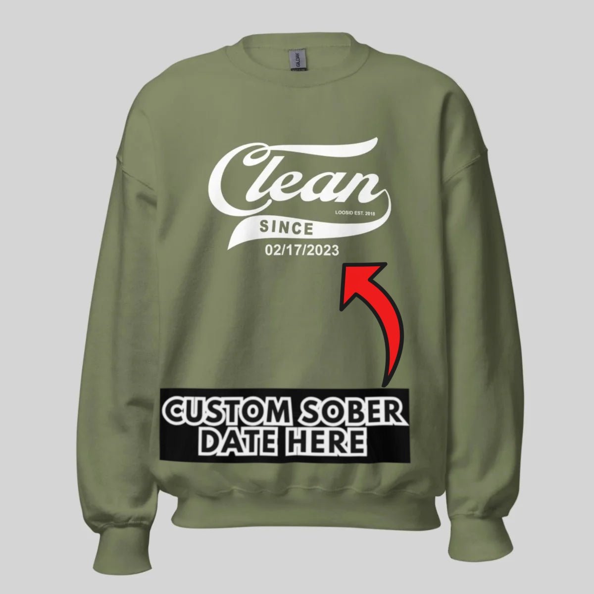 Clean Since Recovery Hoodie lifestyle view (view 15)