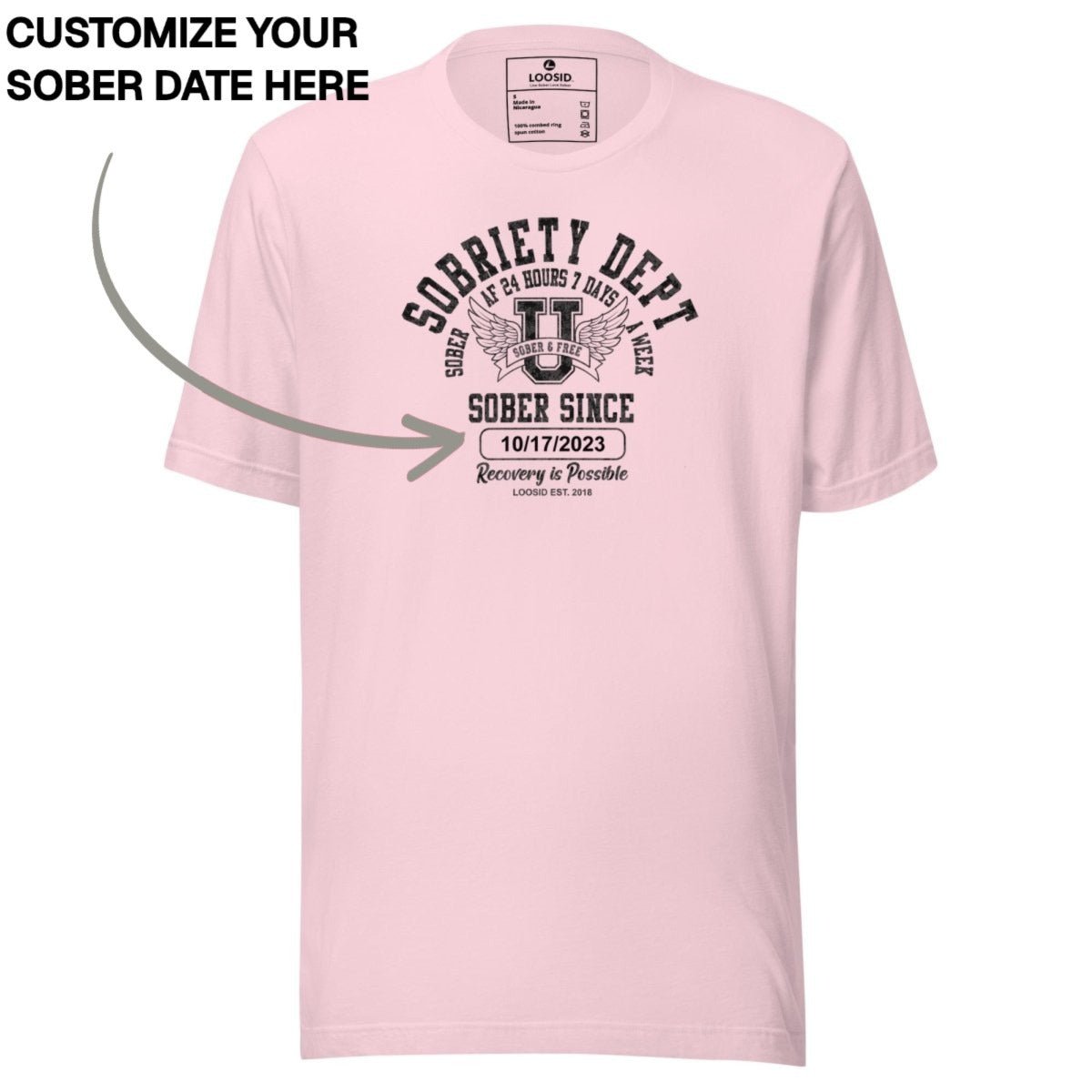 Sober T Shirt | Women's Sobriety Dept 24/7