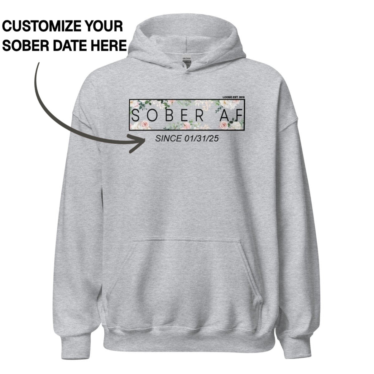 Recovery Hoodie | Women's Sober AF Flower