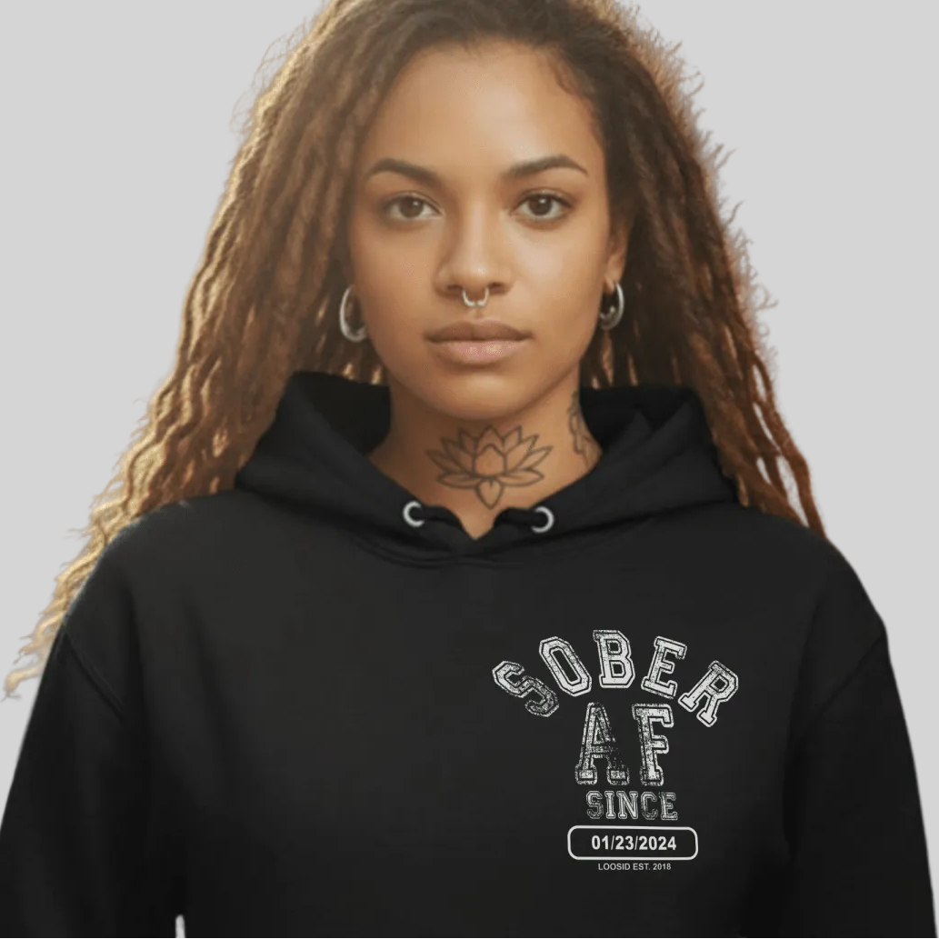 durable sober apparel recovery hoodie