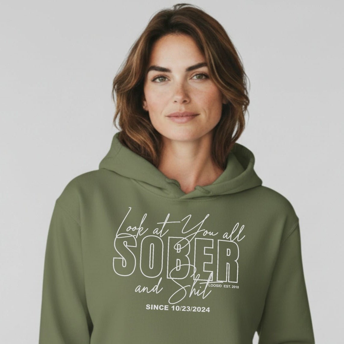 Look at You Sober Women's Personalized Hoodie