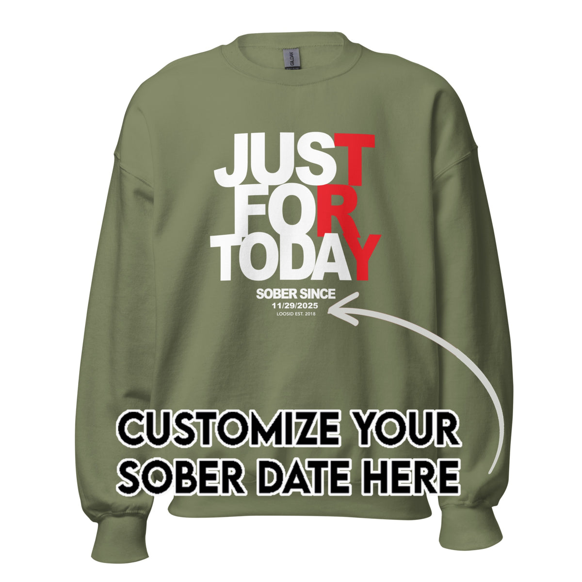 Sober Sweatshirt | Men's Just For Today