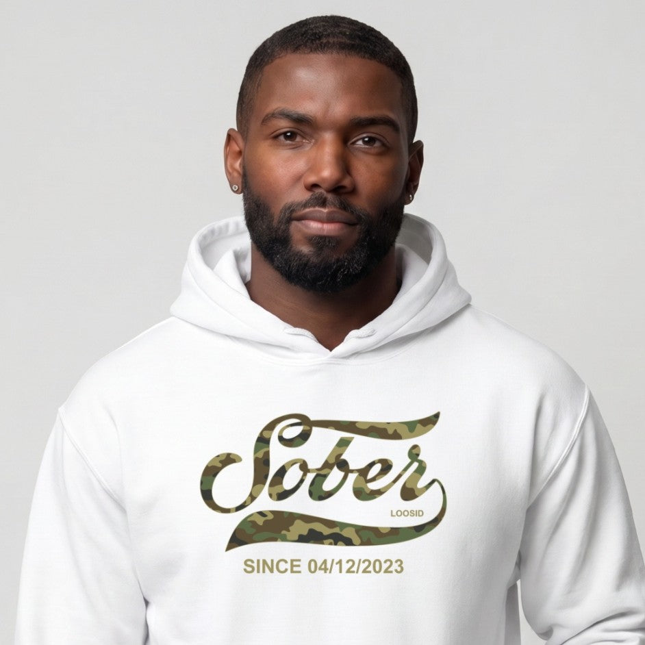 Recovery Hoodie | Men's Sober Since Camo