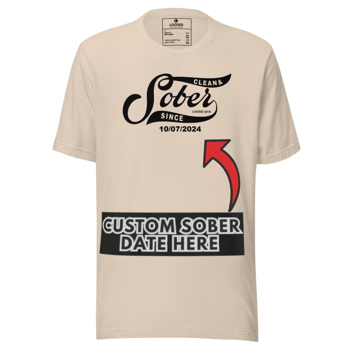 Sober T Shirt | Personalized Sober Since Shirt with Custom Date