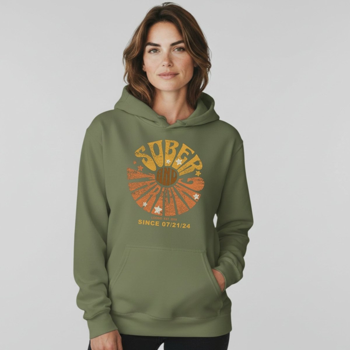 Sober & Thriving Women's Personalized Hoodie
