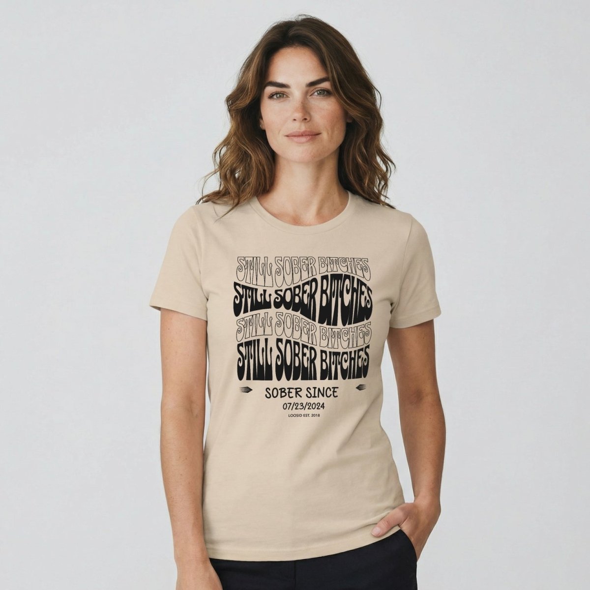 Still Sober-B Sober T Shirt with Custom Sobriety Date