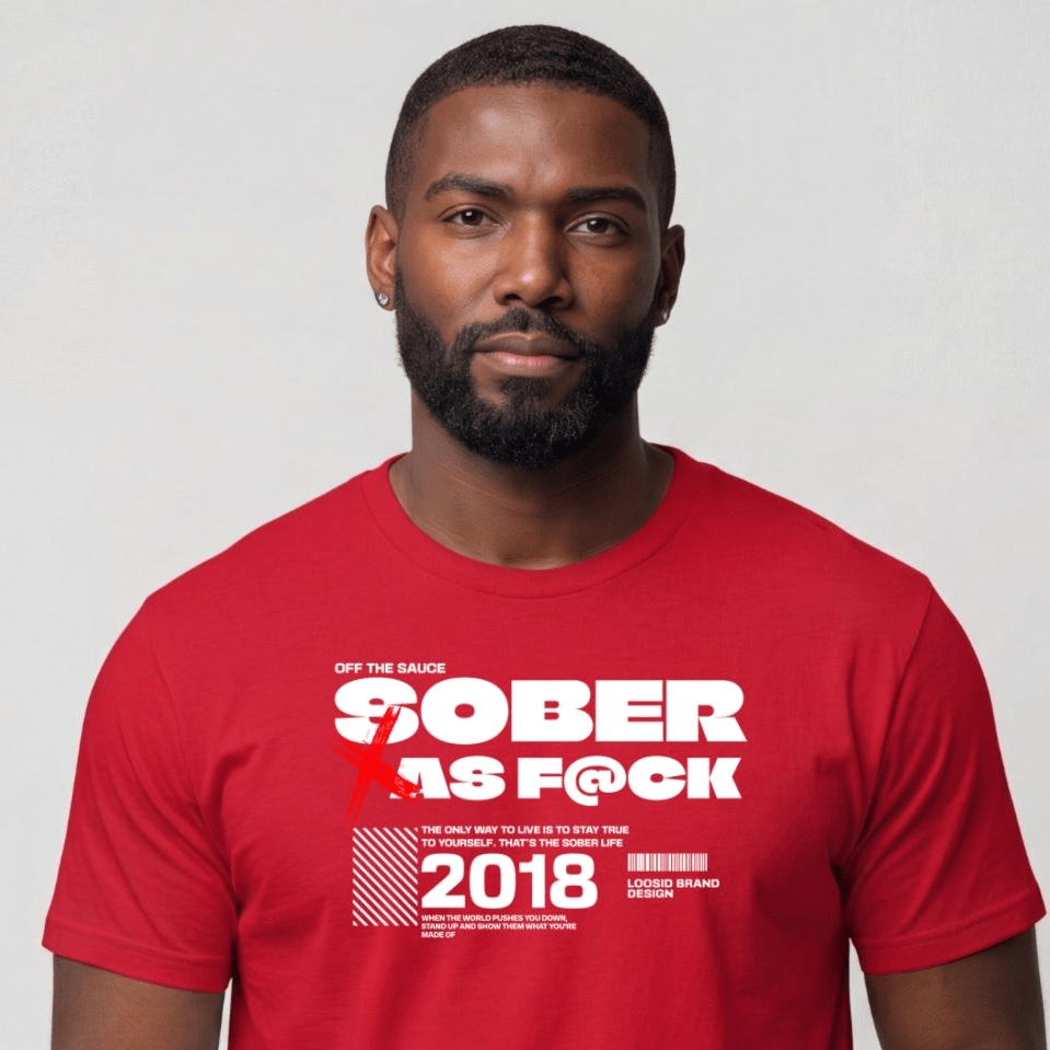 Sober T Shirt | Men's Sober As F*ck Tee