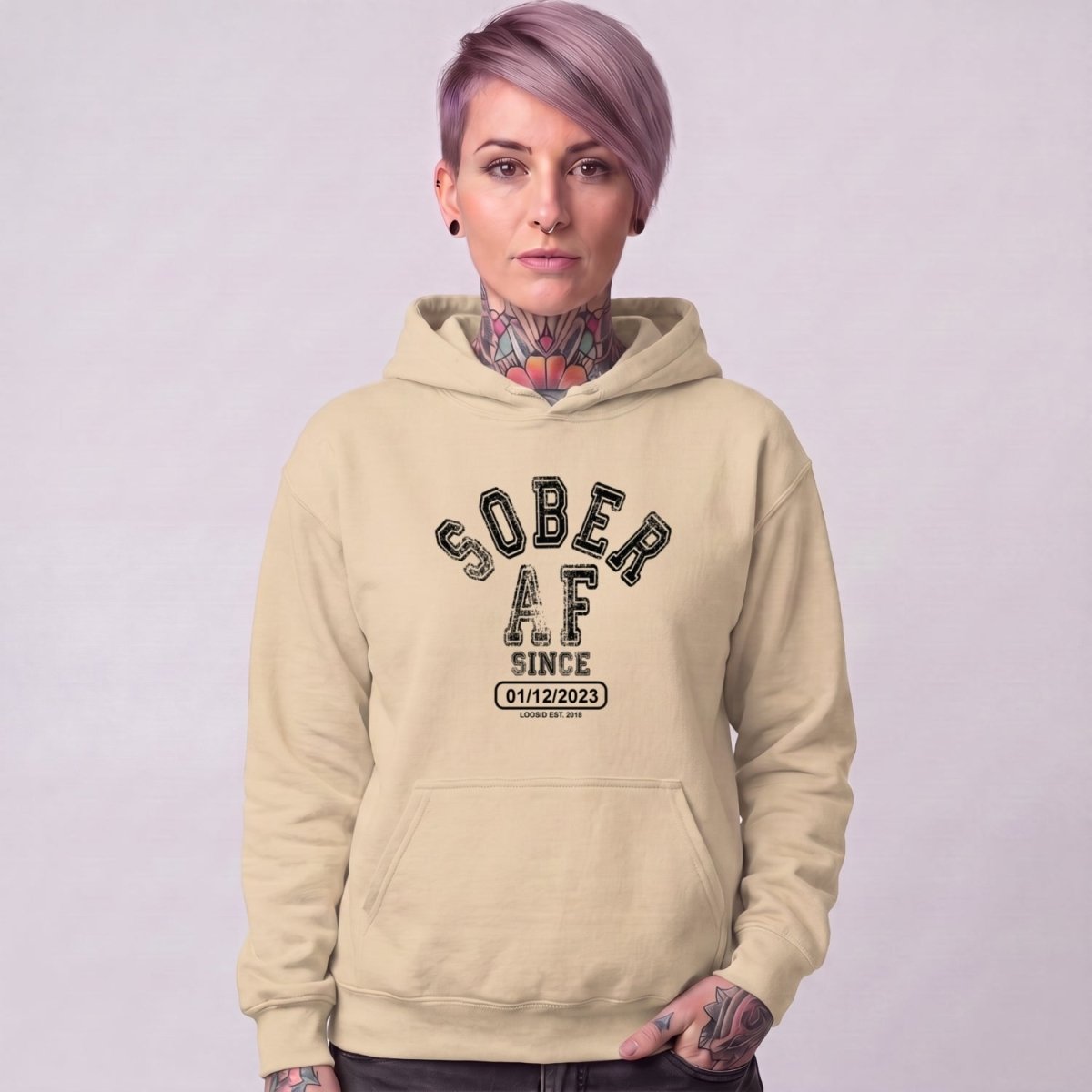 Recovery Hoodie | Women's Sober AF Collegiate