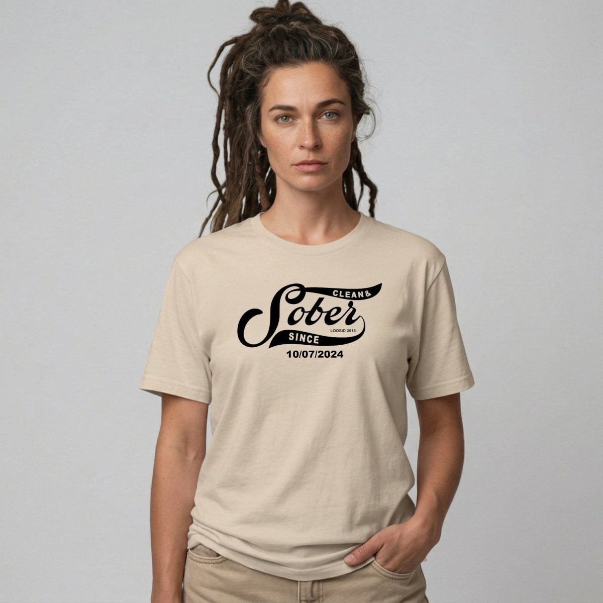 Sober T Shirt | Women's Sober Since Top with Personalized Date