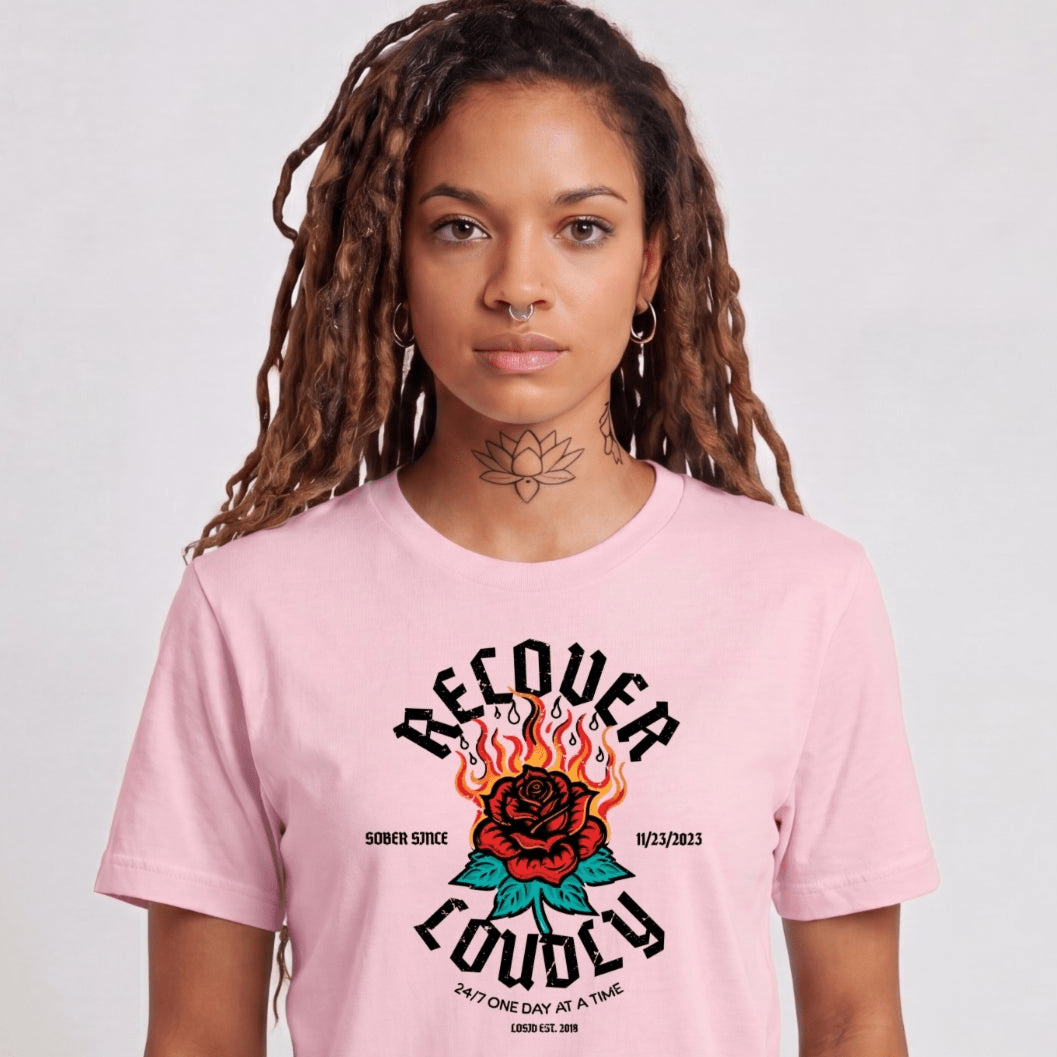 Sober T Shirt | Women's Recover Loudly
