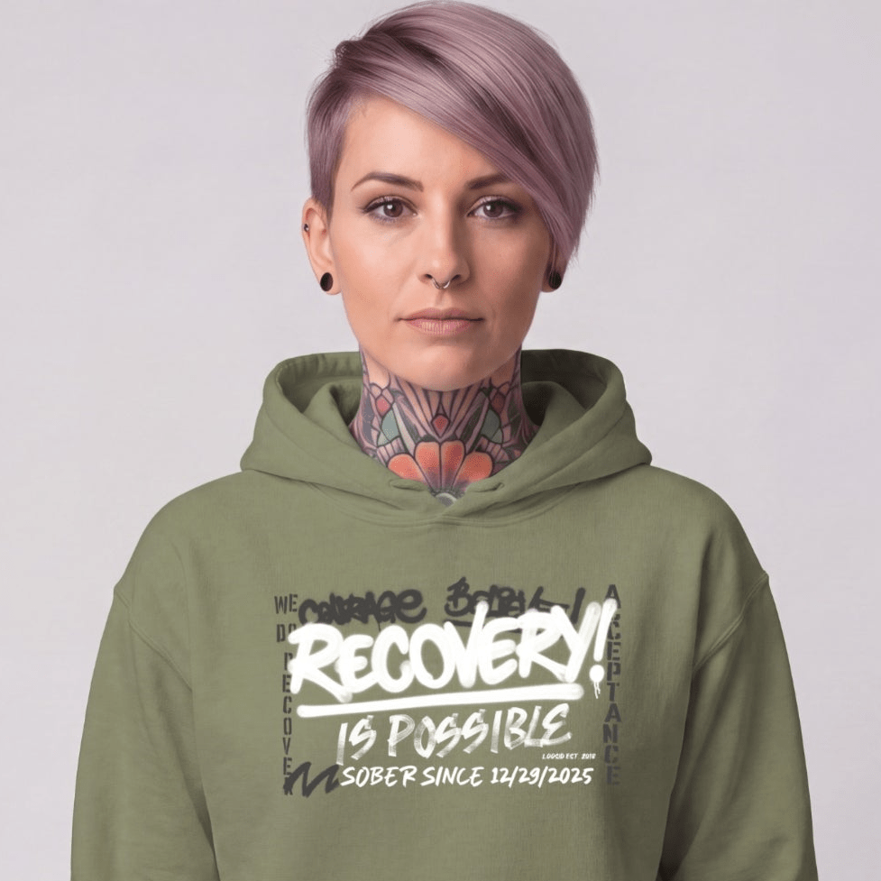 Recovery Hoodie | Women's Personalized Recovery Is Possible Hoodie