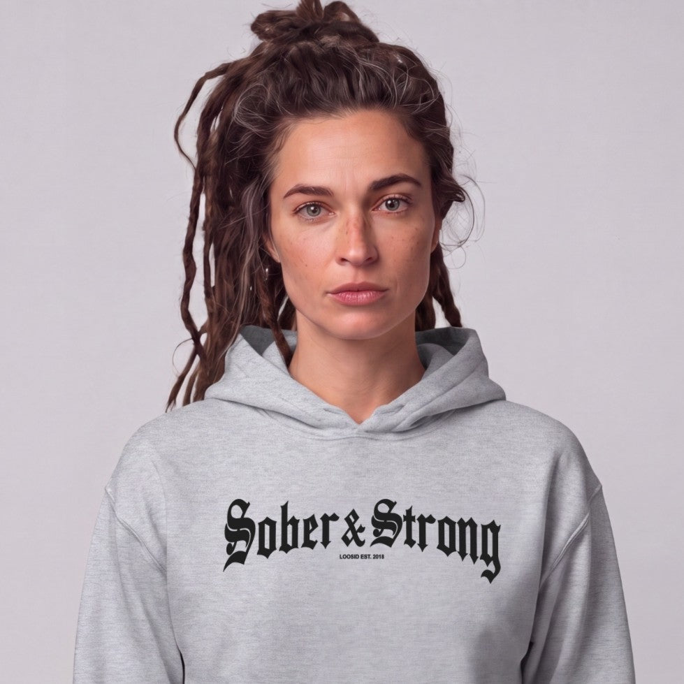 Recovery Hoodie | Women's Old School Sober & Strong