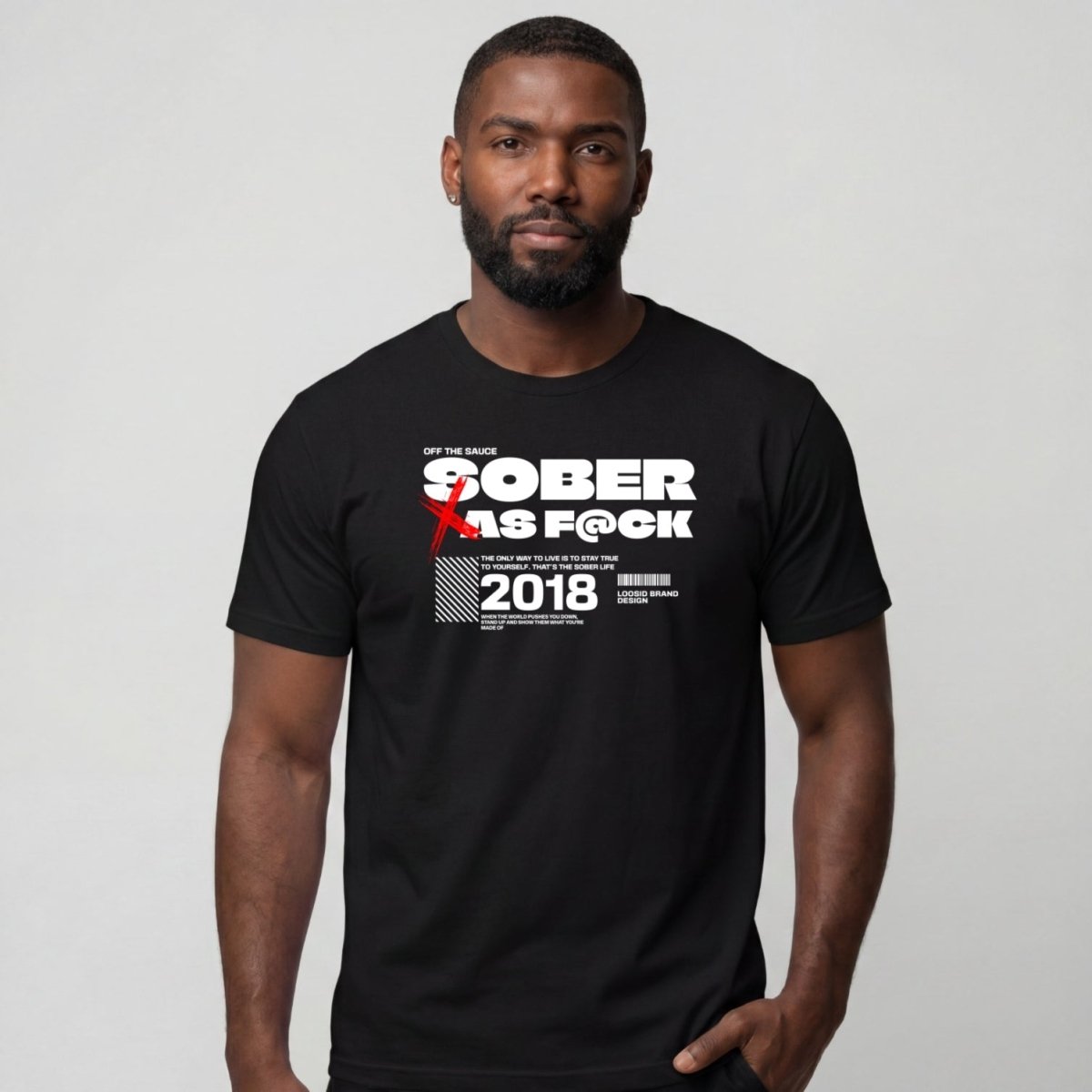 Sober T Shirt | Men's Sober As F*ck Tee