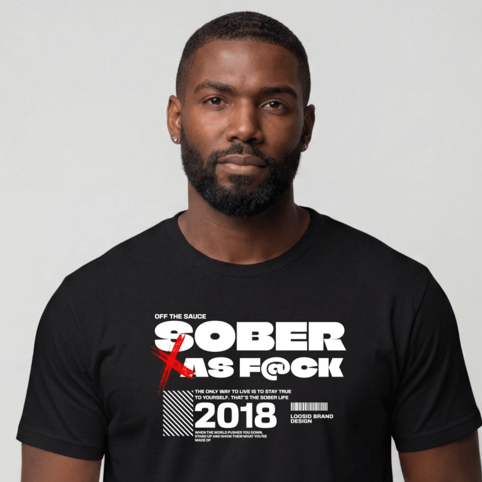 Sober T Shirt | Men's Sober As F*ck Tee