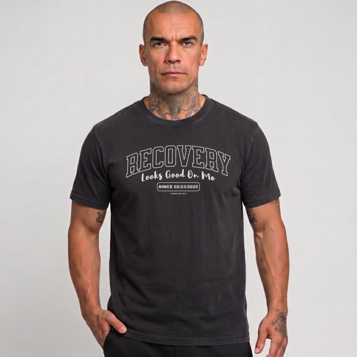 Recovery Looks Good On You Unisex garment-dyed heavyweight t-shirt