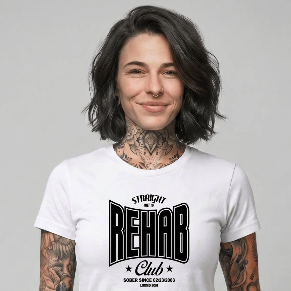 Sober T Shirt | Women's Straight Outta Rehab