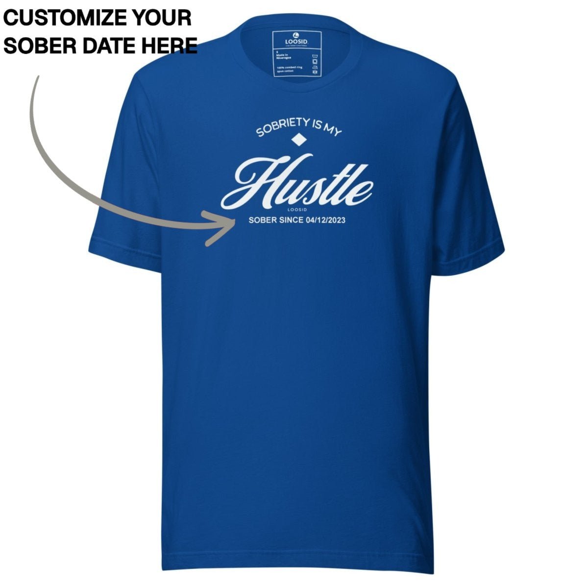 Sober T Shirt | Men's Sobriety is My Hustle