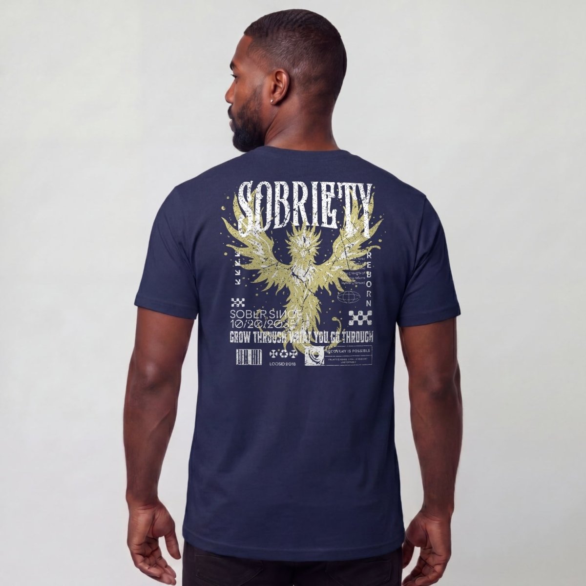 Sober T Shirt | Men's Phoenix Sobriety Reborn Limited-Edition