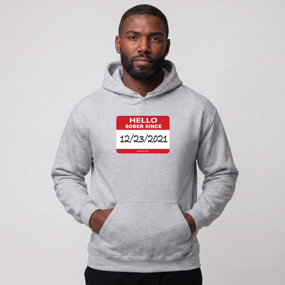 Recover Hoodie | Men's Hello Sober Since