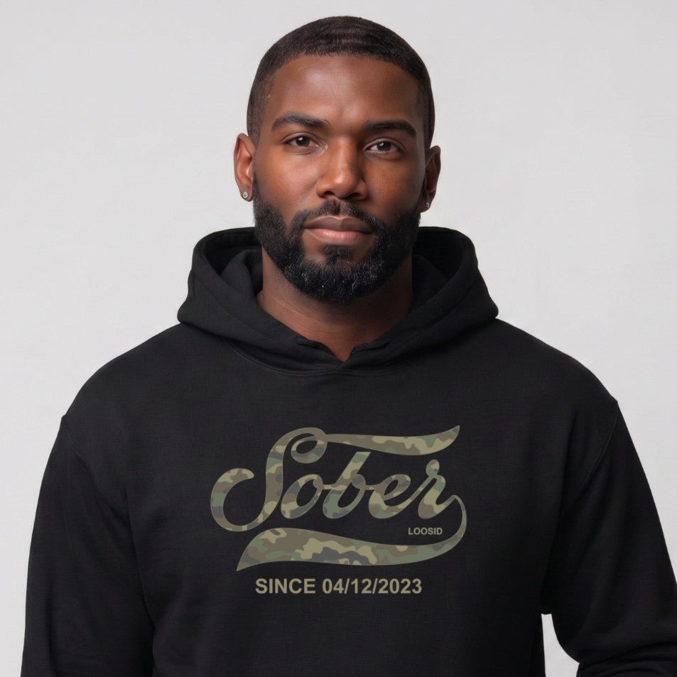 Recovery Hoodie | Men's Sober Since Camo