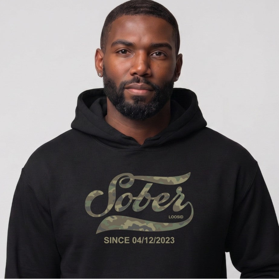 Recovery Hoodie | Men's Sober Since Camo