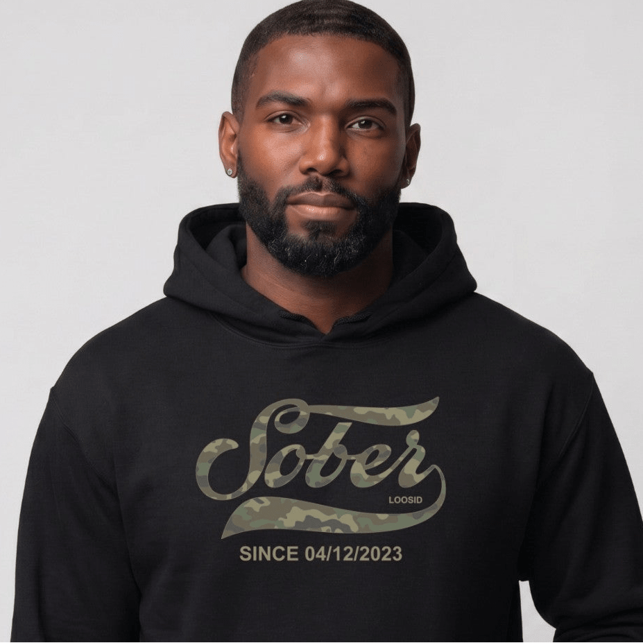 Recovery Hoodie | Men's Sober Since Camo