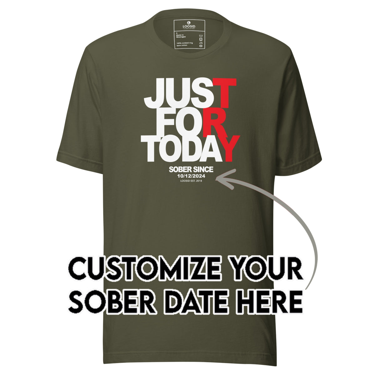 Sober T Shirt | Men's Just For Today
