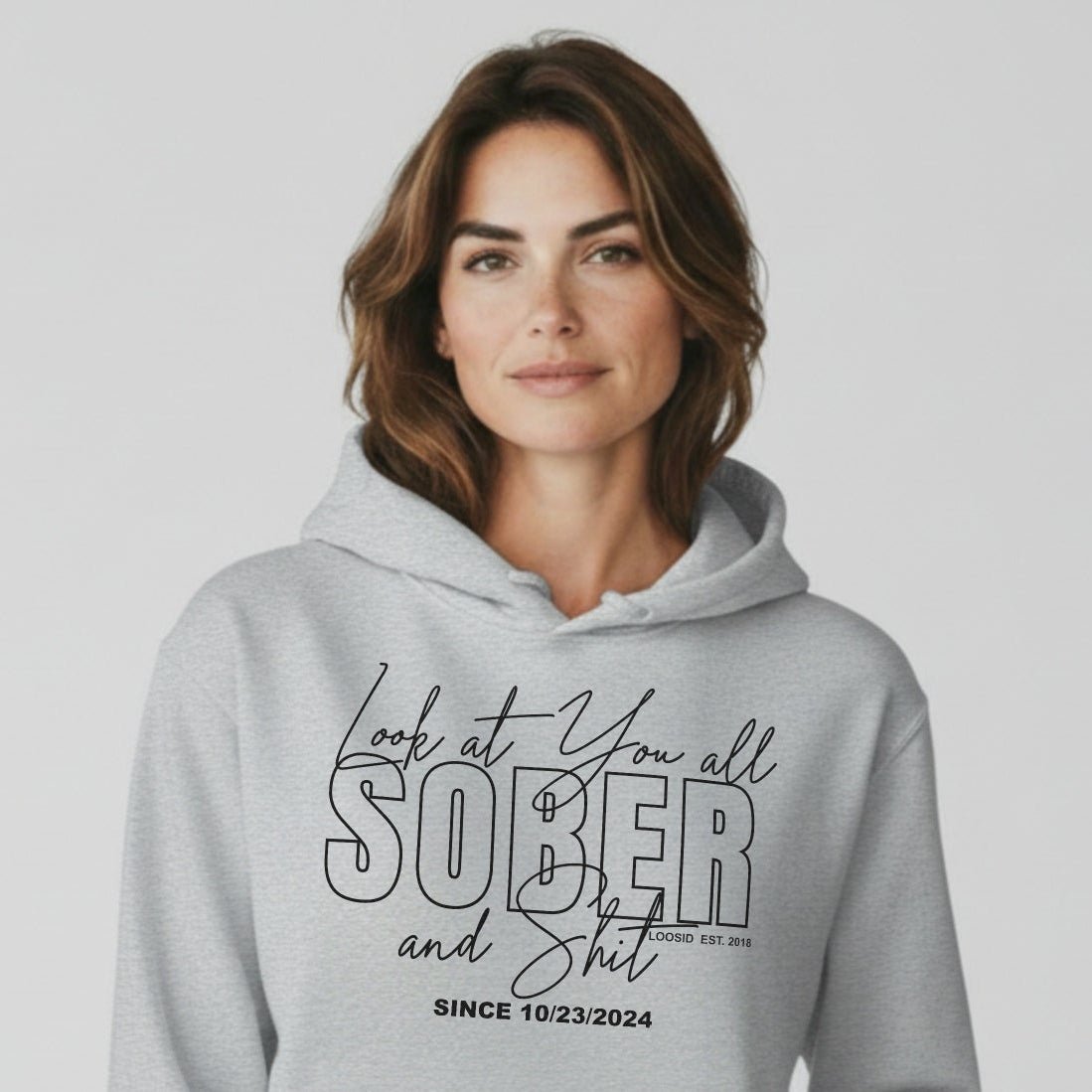 Look at You Sober Women's Personalized Hoodie