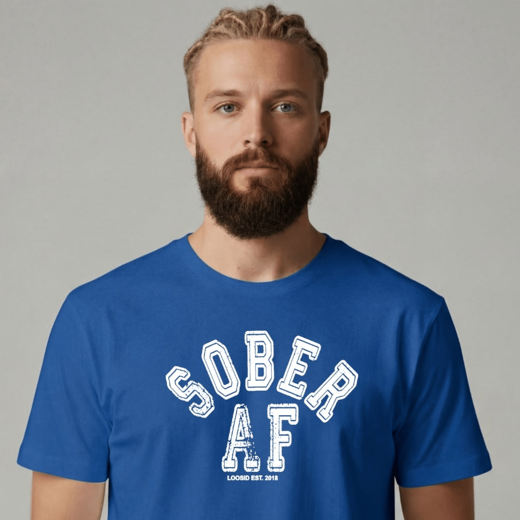 Sober T Shirt | Men's Sober AF Collegiate