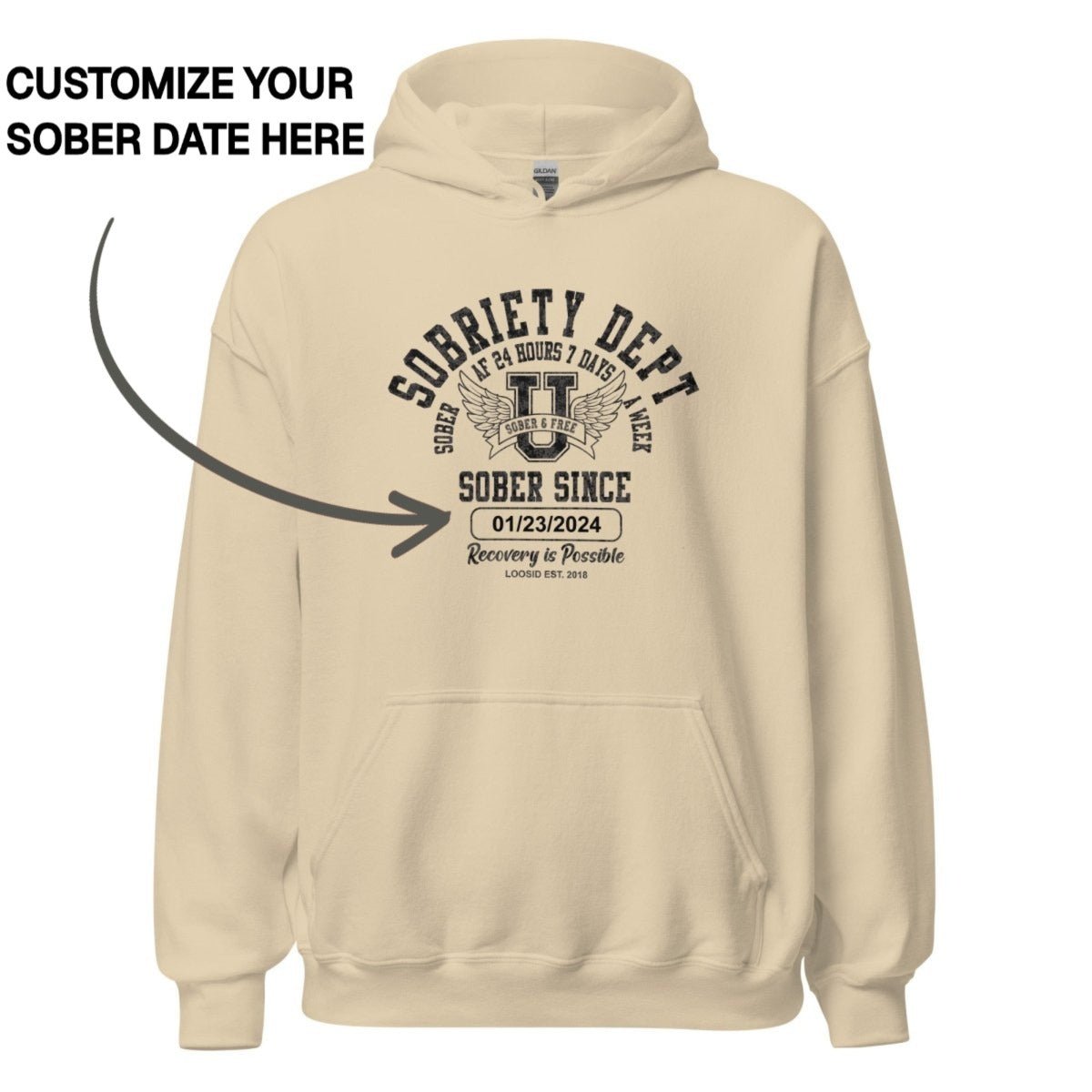 Recovery Hoodie | Unisex Sobriety Dept