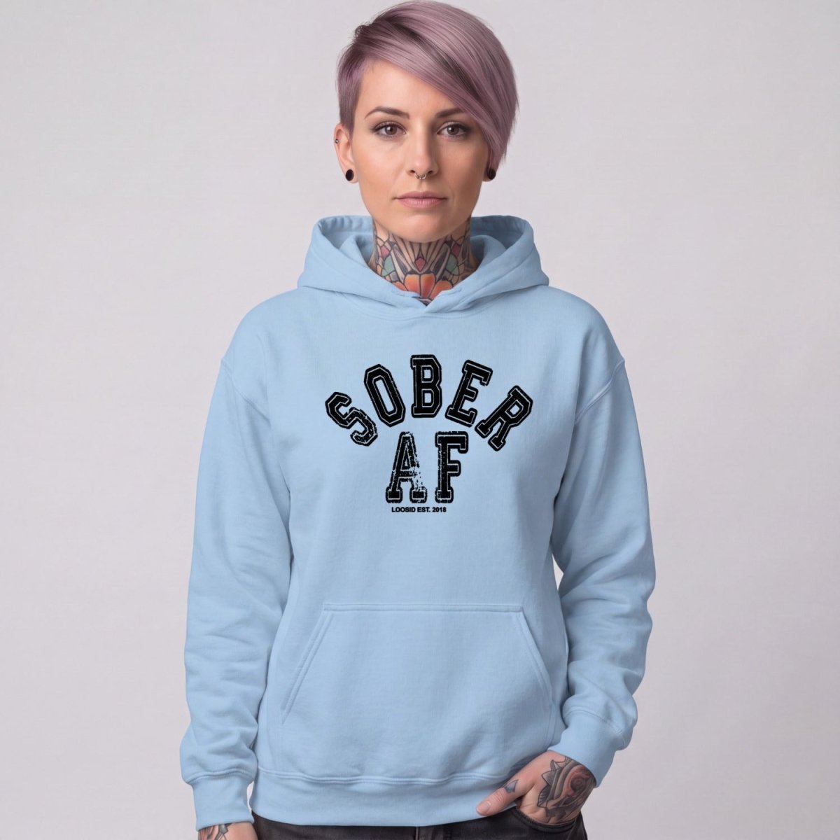 Recovery Hoodie | Women's Sober AF Collegiate