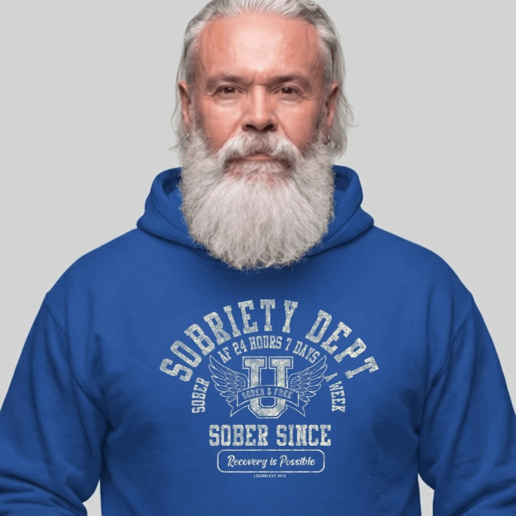 Recovery Hoodie | Men's Sobriety Dept 24/7