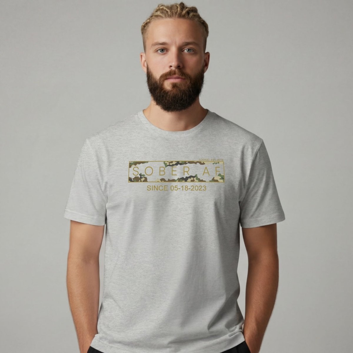 Sober T Shirt | Men's Sober AF Camo Tee