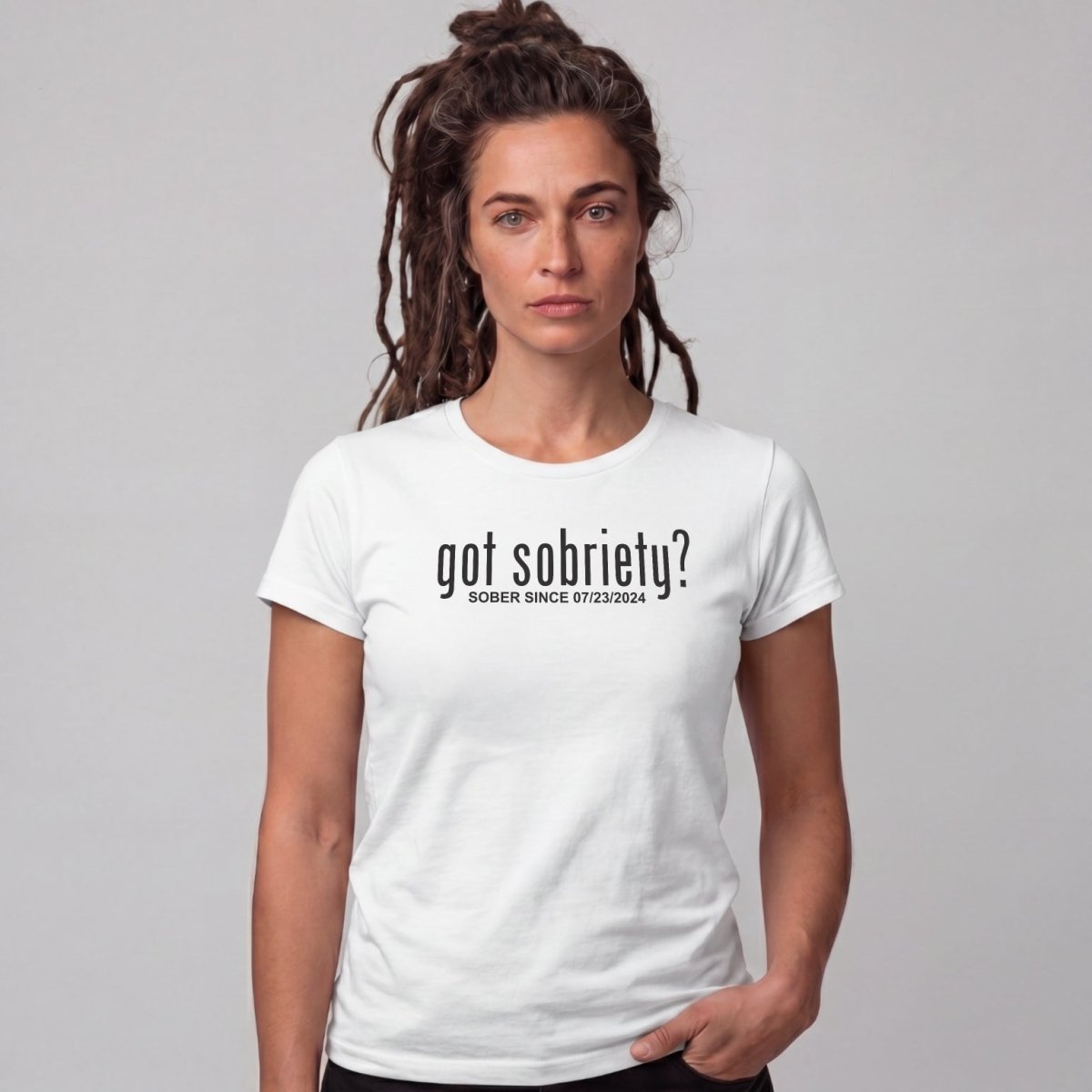 Sober T Shirt | Women's Got Sobriety Tee with Custom Sobriety Date
