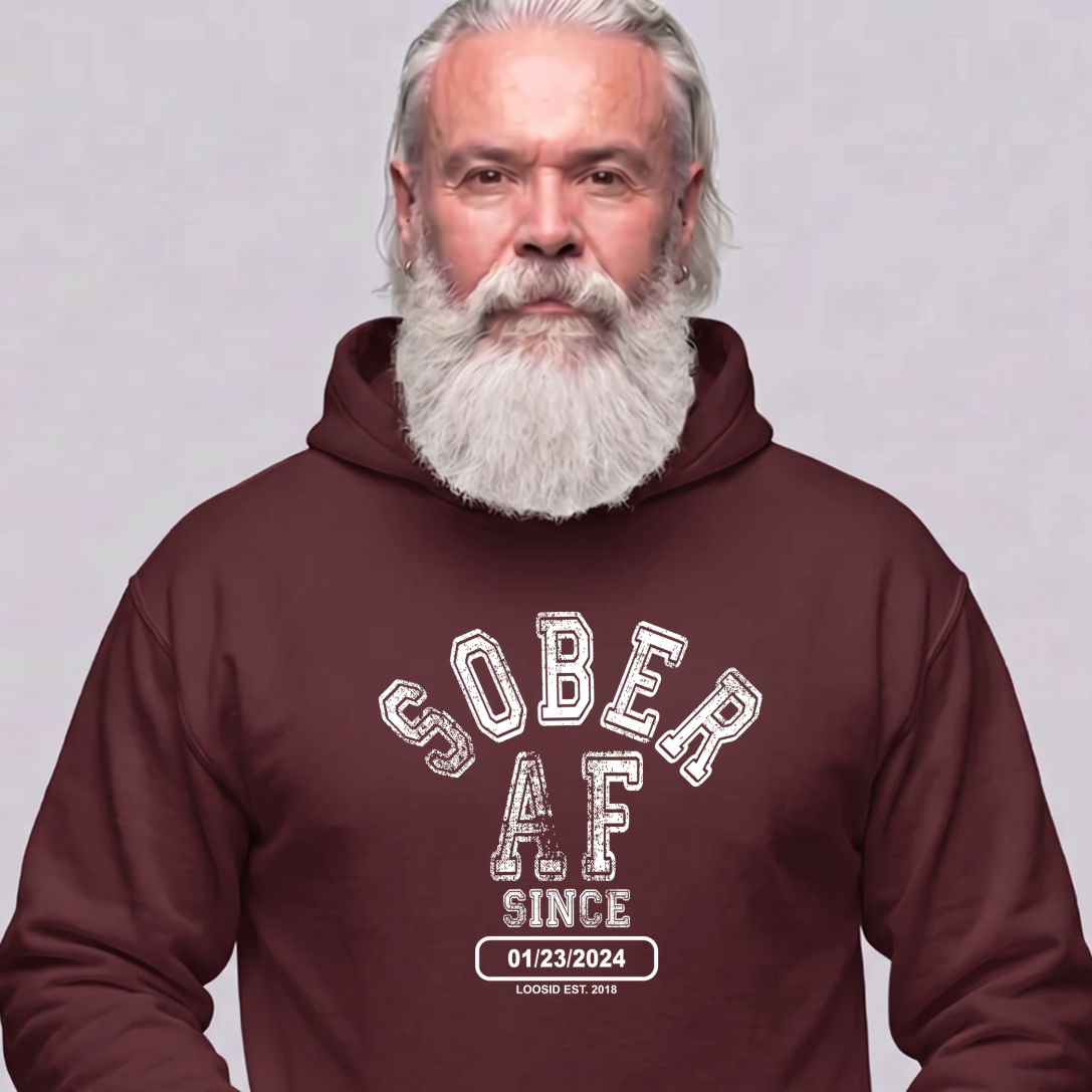 Recovery Hoodie | Men's Sober AF Collegiate