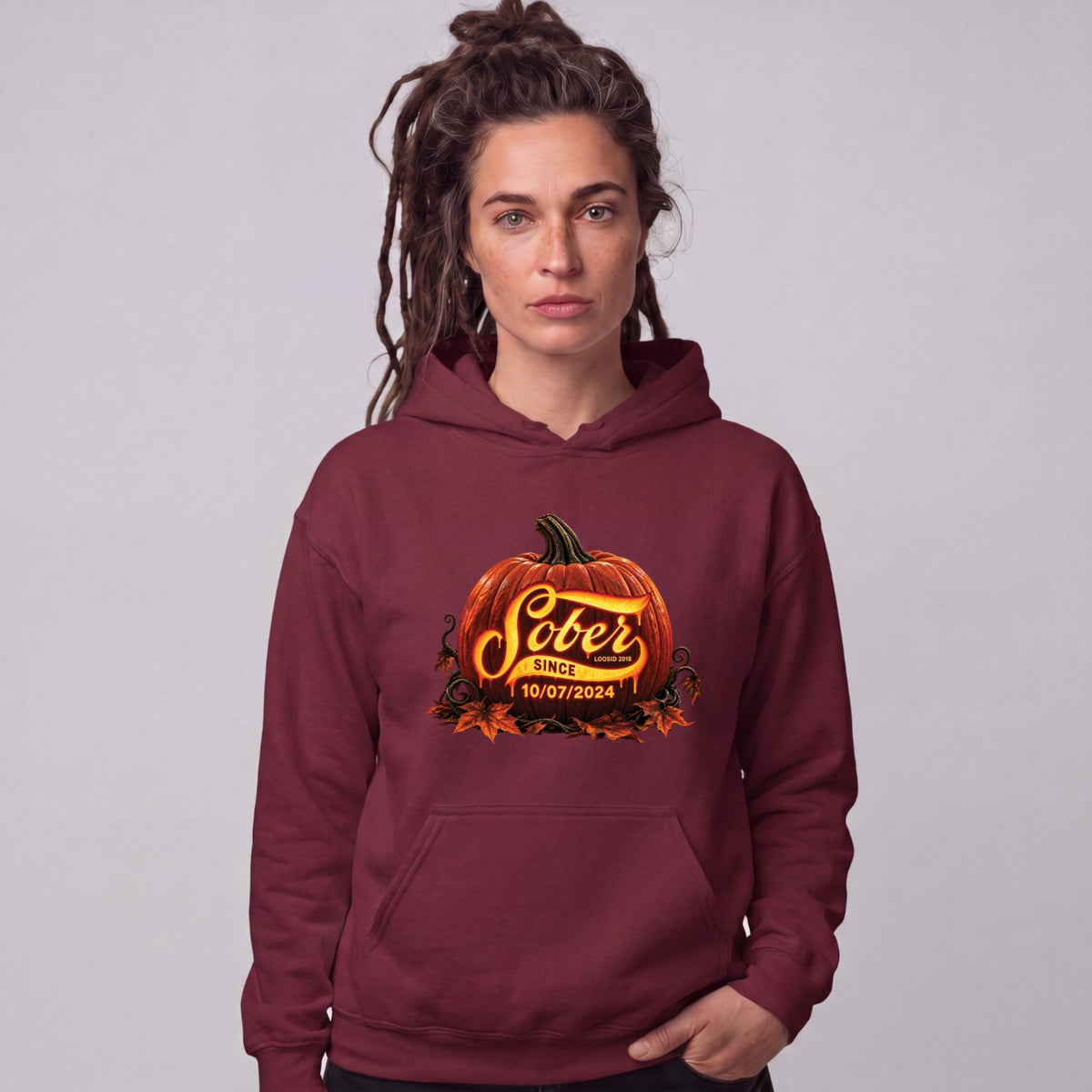 Recovery Hoodie | Women's Sober Since Pumpkin