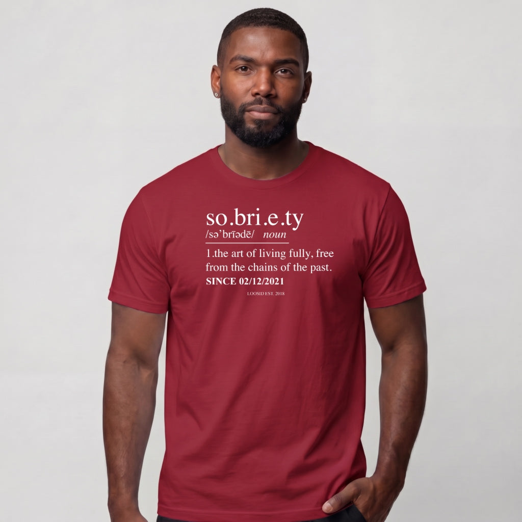 Sober T Shirt | Men's Sobriety Definition