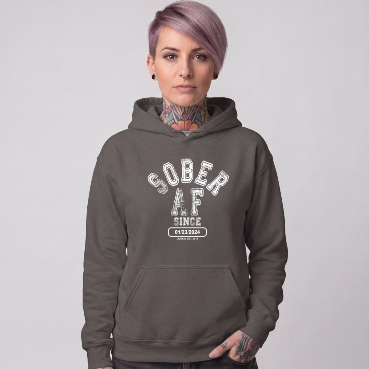 Recovery Hoodie | Women's Sober AF Collegiate