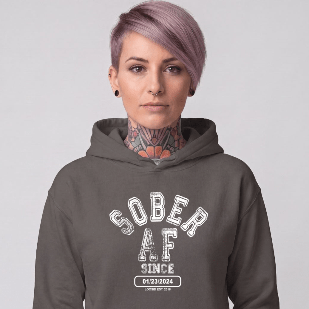Recovery Hoodie | Women's Sober AF Collegiate