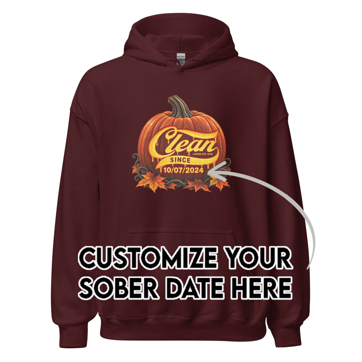 Recovery Hoodie | Clean Since Pumpkin