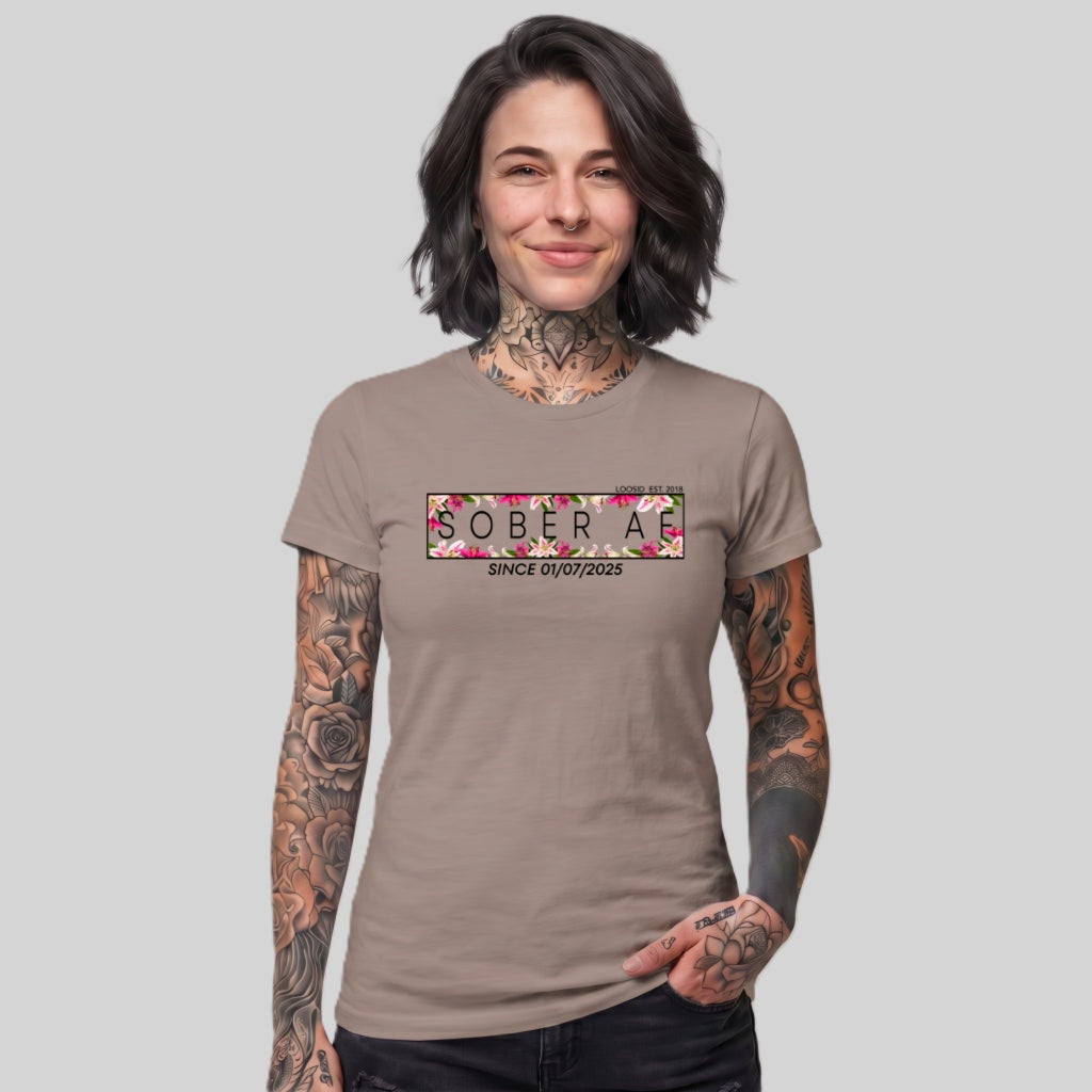 Sober T Shirt | Women's Sober AF Lily