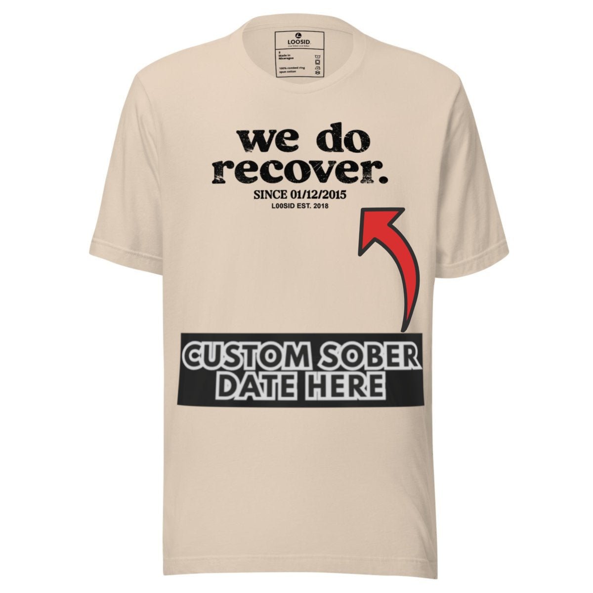 Sober T Shirt | Men's We Do Recover Tee