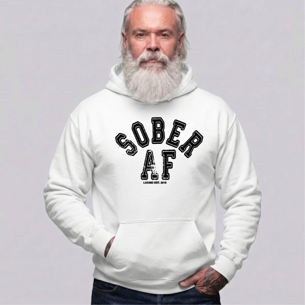 Recovery Hoodie | Men's Sober AF Collegiate