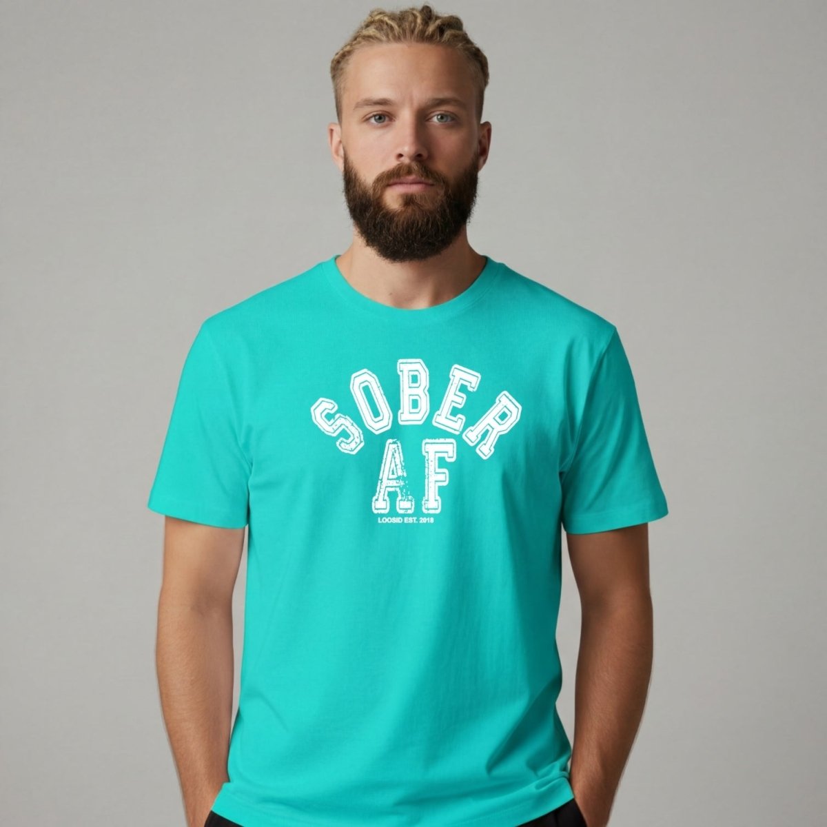 Sober T Shirt | Men's Sober AF Collegiate