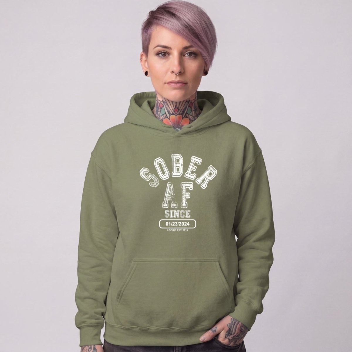 Recovery Hoodie | Women's Sober AF Collegiate