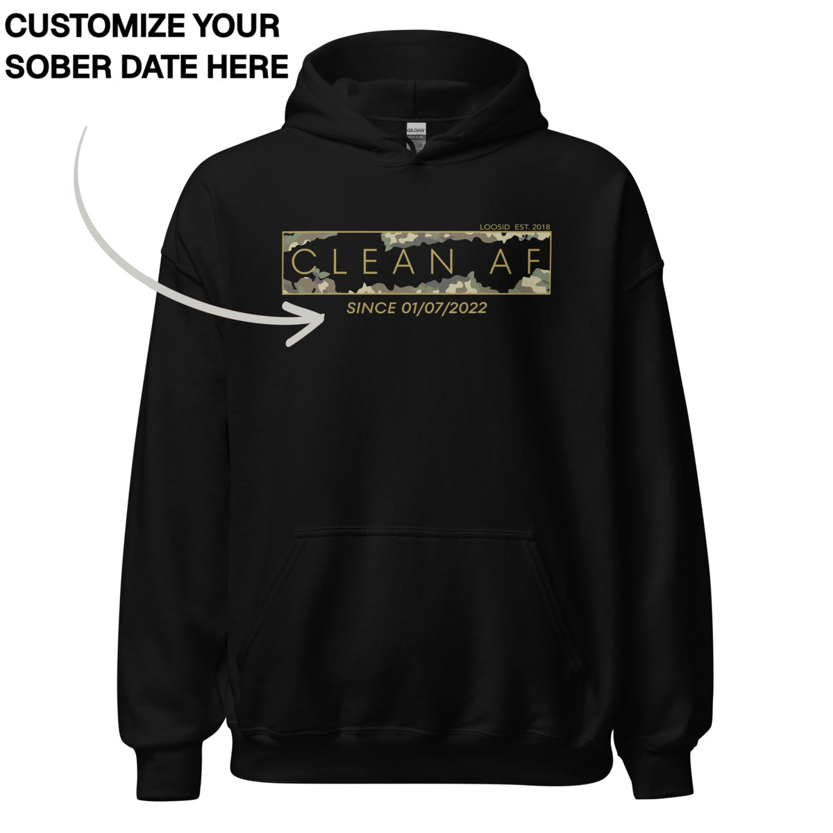 Recovery Hoodie | Men's Clean AF Camo