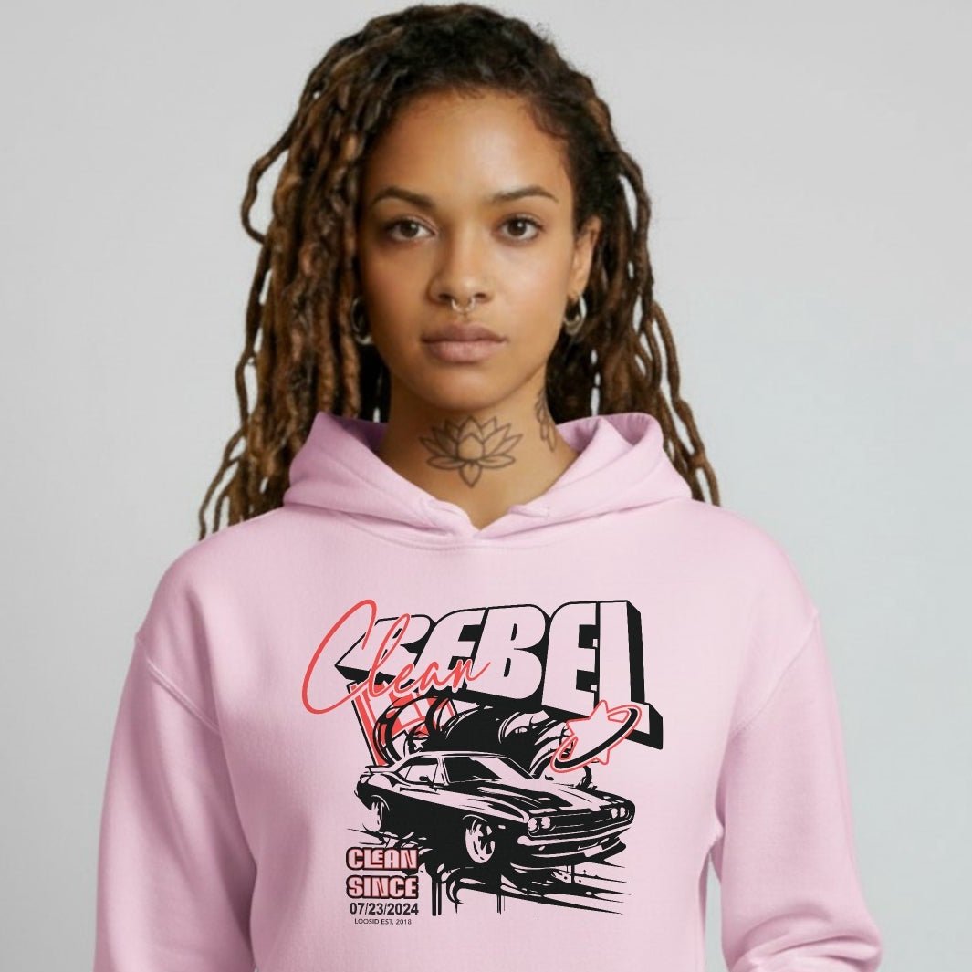 Recovery Hoodie | Women’s Clean Rebel Custom Recovery Date Hoodie